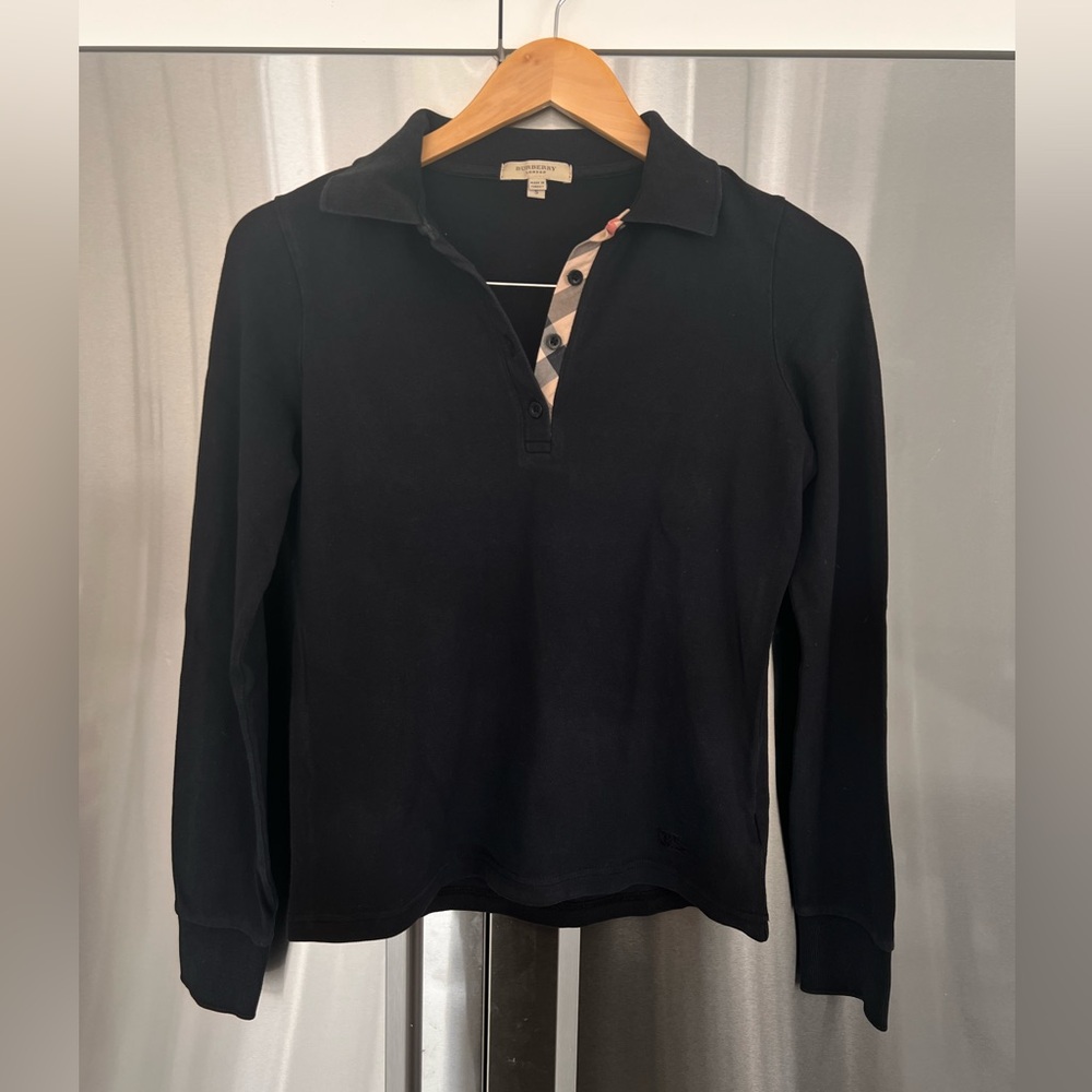 Burberry long sleeve polo